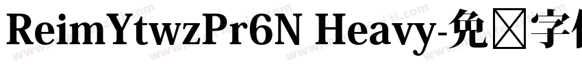 ReimYtwzPr6N Heavy字体转换